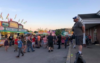 Eric preaching at 2019 WV Strawberry Festival